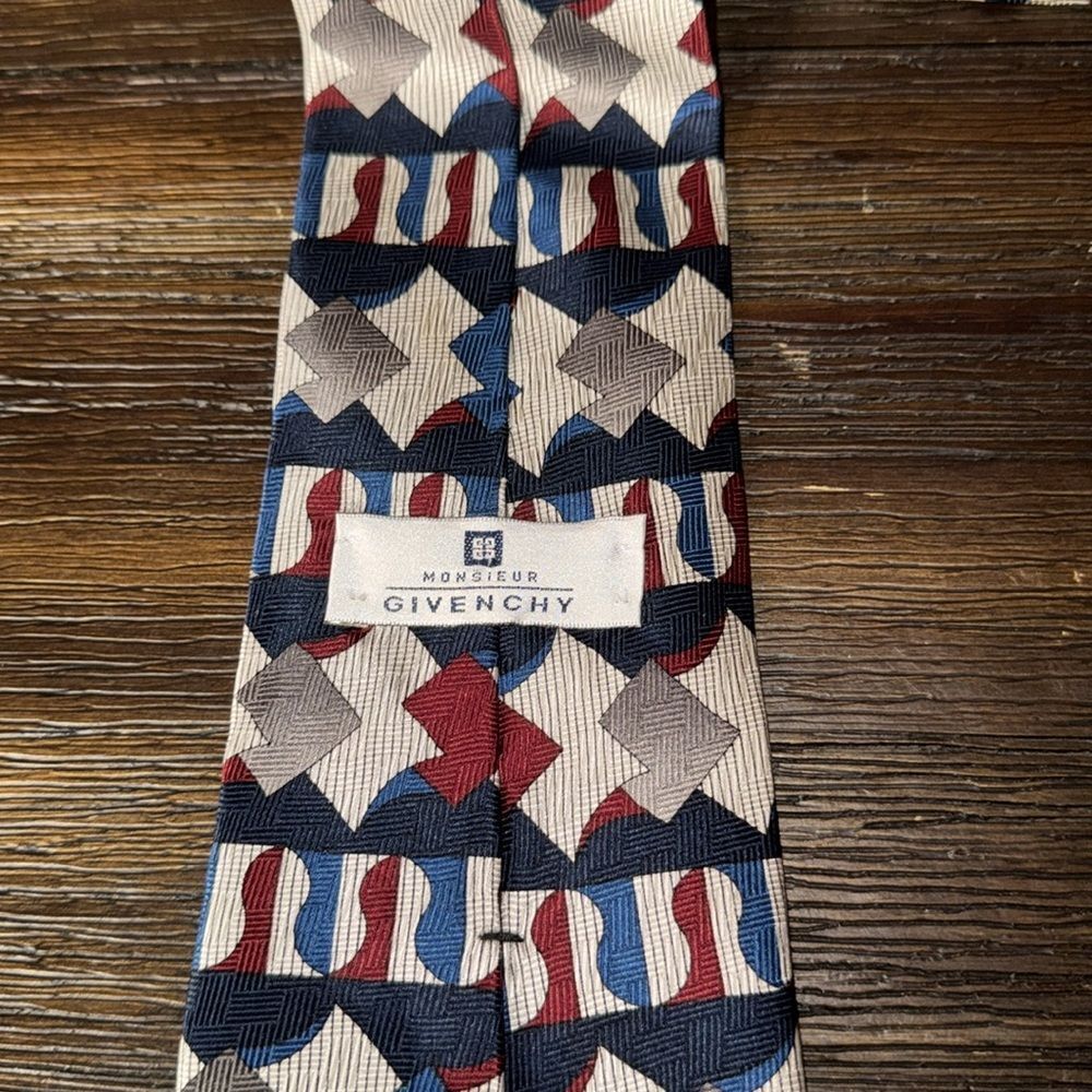 Givenchy Geometric Patterned Silk Tie - image 5